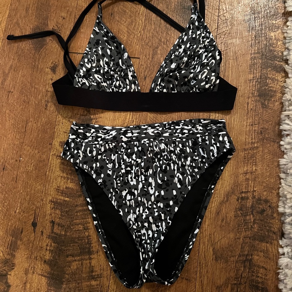 Cheetah high wasted bikini